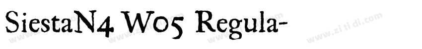 SiestaN4 W05 Regula字体转换 SiestaN4 W05 Regula字体转换